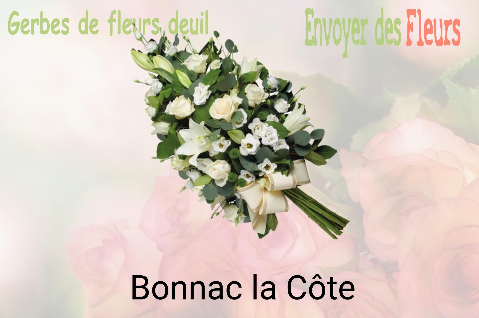 Gerbe de fleurs de deuil livrée à Bonnac-la-Côte